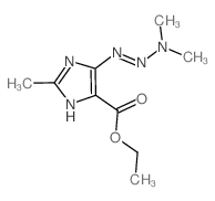 4-CARBETHOXY-5-(3,3-DIMETHYL-1-TRIAZENO)-2-METHYLIMIDAZOLE结构式