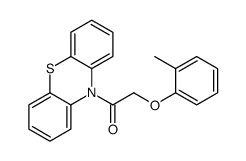 2-(2-methylphenoxy)-1-phenothiazin-10-ylethanone结构式