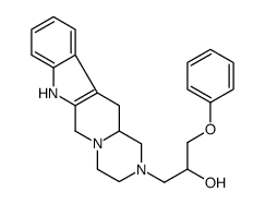 1-(3,4,6,7,12,12a-hexahydropyrazino[1',2':1,6]pyrido[3,4-b]indol-2(1H)-yl)-3-phenoxypropan-2-ol Structure