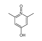 4-Hydroxy-2,6-dimethyl-pyridin-N-oxid结构式