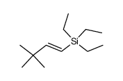 trans-3,3-dimethyl-1-(triethylsilyl)-1-butene Structure