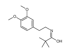 N-[2-(3,4-dimethoxyphenyl)ethyl]-2,2-dimethylpropanamide结构式