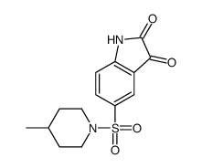 5-(4-methylpiperidin-1-yl)sulfonyl-1H-indole-2,3-dione Structure