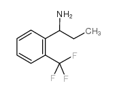 1-[2-(trifluoromethyl)phenyl]propan-1-amine结构式