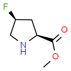 D-Proline, 4-fluoro-, methyl ester, (4R)-rel- (9CI) Structure