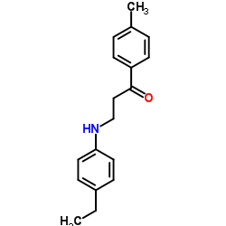 3-[(4-Ethylphenyl)amino]-1-(4-methylphenyl)-1-propanone Structure