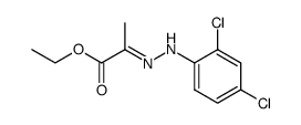 2-(2,4-dichloro-phenylhydrazono)-propionic acid ethyl ester Structure