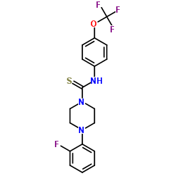 4-(2-Fluorophenyl)-N-[4-(trifluoromethoxy)phenyl]-1-piperazinecarbothioamide结构式