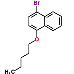 4-Bromo-1-naphthyl pentyl ether Structure