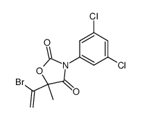 5-(1-bromo-vinyl)-3-(3,5-dichloro-phenyl)-5-methyl-oxazolidine-2,4-dione结构式