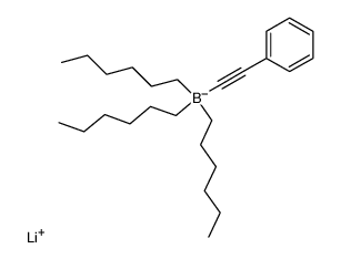 lithium trihexyl(phenylethynyl)borate Structure