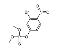 (3-bromo-4-nitrophenoxy)-dimethoxy-sulfanylidene-λ5-phosphane结构式