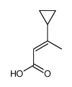 (2E)-3-Cyclopropyl-2-butenoic acid Structure