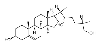 (22S,25S)-Cholest-5-ene-3β,22,26-triol structure
