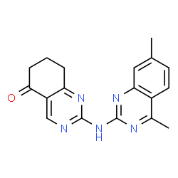 2-[(4,7-dimethylquinazolin-2-yl)amino]-7,8-dihydroquinazolin-5(6H)-one structure