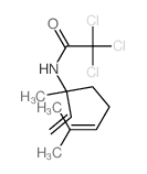 2,2,2-trichloro-N-(3,7-dimethylocta-1,6-dien-3-yl)acetamide structure