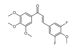 (E)-3-(3,5-difluoro-4-methoxyphenyl)-1-(3,4,5-trimethoxyphenyl)prop-2-en-1-one结构式