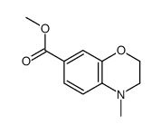 METHYL 4-METHYL-3,4-DIHYDRO-2H-BENZO[B][1,4]OXAZINE-7-CARBOXYLATE structure