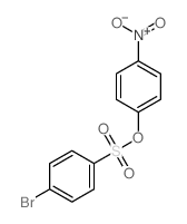 (4-nitrophenyl) 4-bromobenzenesulfonate结构式