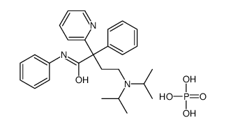 4-[di(propan-2-yl)amino]-N,2-diphenyl-2-pyridin-2-ylbutanamide,phosphoric acid结构式