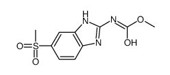 methyl N-(6-methylsulfonyl-1H-benzimidazol-2-yl)carbamate结构式