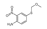 4-(methoxymethylsulfanyl)-2-nitroaniline结构式