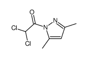 1H-Pyrazole, 1-(dichloroacetyl)-3,5-dimethyl- (9CI) Structure