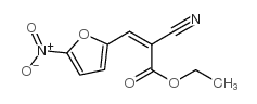 2-Propenoic acid,2-cyano-3-(5-nitro-2-furanyl)-, ethyl ester结构式