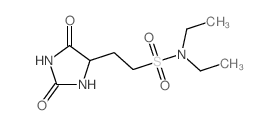 2-(2,5-dioxoimidazolidin-4-yl)-N,N-diethyl-ethanesulfonamide结构式