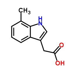 7-甲基吲哚-3-乙酸结构式