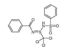 N-[benzenesulfonamido(trichloromethyl)-λ4-sulfanylidene]benzamide结构式