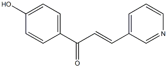 2-Propen-1-one, 1-(4-hydroxyphenyl)-3-(3-pyridinyl)- Structure