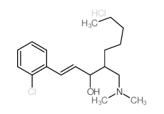 1-Nonen-3-ol, 1-(2-chlorophenyl)-4-[(dimethylamino)methyl]-, hydrochloride Structure