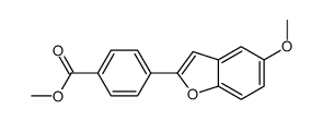 4-(5-Methoxy-benzofuran-2-yl)-benzoic acid methyl ester结构式