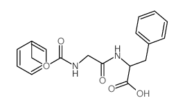 3-phenyl-2-[(2-phenylmethoxycarbonylaminoacetyl)amino]propanoic acid structure