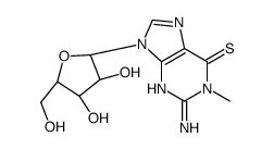 1-METHYL-6-THIOGUANOSINE Structure