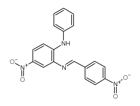 4-Nitro-2-(p-nitrobenzylidenamino)diphenylamine结构式