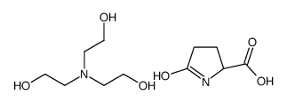 5-oxo-DL-proline, compound with 2,2',2''-nitrilotriethanol (1:1) Structure