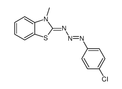 2-[(4-chloro-phenyl)-triazenylidene]-3-methyl-2,3-dihydro-benzothiazole Structure