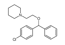 3-[2-[(4-chlorophenyl)-phenylmethoxy]ethyl]-3-azabicyclo[2.2.2]octane结构式