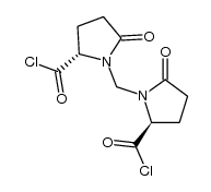 chlorure de l'acide L methylene bis N-(oxo-5 pyrrolidine carboxylique-2) Structure
