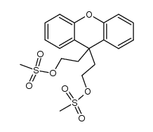 9,9-bis[2-[(methylsulfonyl)oxy]ethyl]xanthene Structure