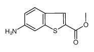 METHYL 6-AMINOBENZO[B]THIOPHENE-2-CARBOXYLATE结构式