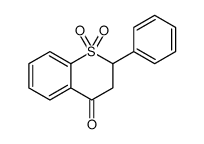 1,1-dioxo-2-phenyl-2,3-dihydrothiochromen-4-one Structure