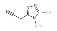 2-(5-MERCAPTO-4-METHYL-4H-1,2,4-TRIAZOL-3-YL)ACETONITRILE structure