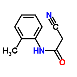 2-氰基-N-邻甲苯乙酰胺结构式
