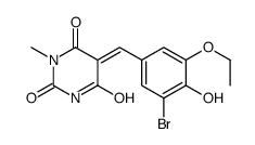 (5Z)-5-[(3-bromo-5-ethoxy-4-hydroxyphenyl)methylidene]-1-methyl-1,3-diazinane-2,4,6-trione结构式