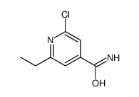 2-Chloro-6-ethyl-isonicotinamide structure