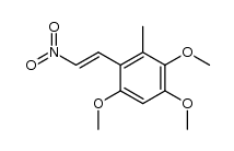 1,2,5-trimethoxy-3-methyl-4-(2-nitrovinyl)benzene结构式
