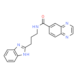 6-Quinoxalinecarboxamide,N-[3-(1H-benzimidazol-2-yl)propyl]-(9CI) structure